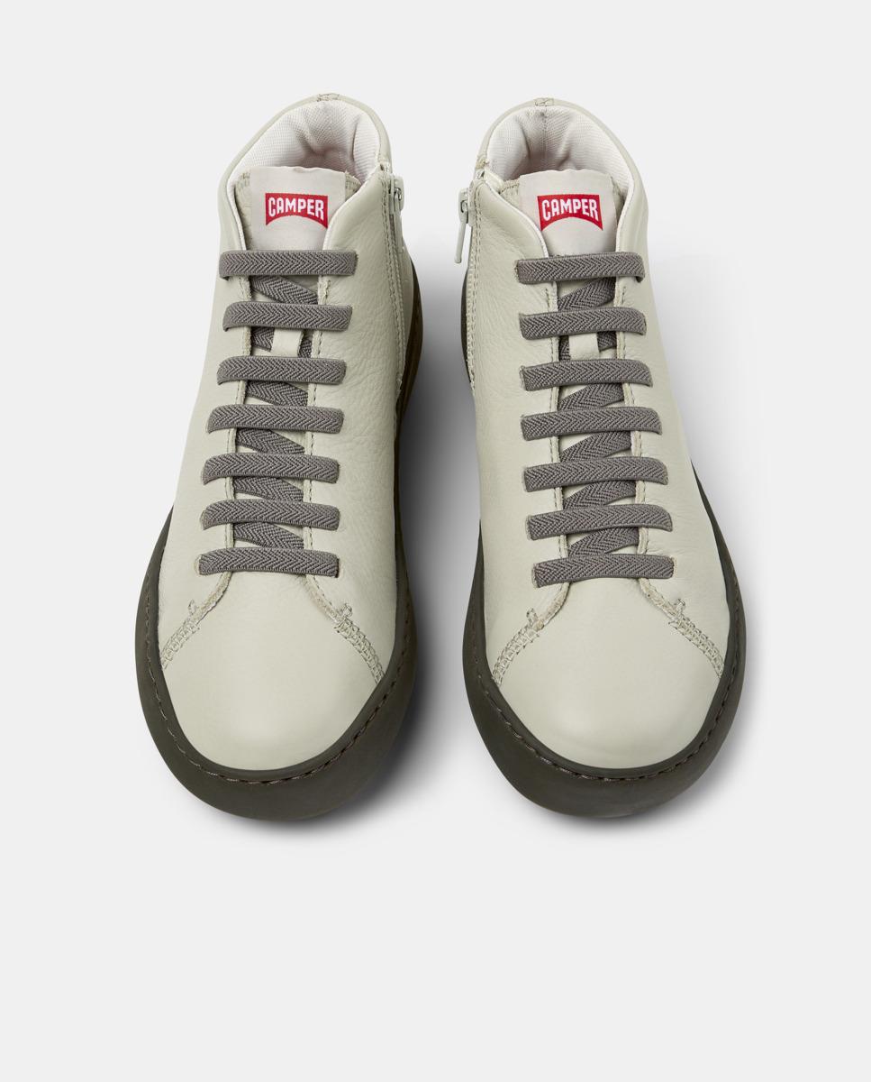 Zapatillas altas de piel de mujer peu touring - Camper - Beige Beige-3