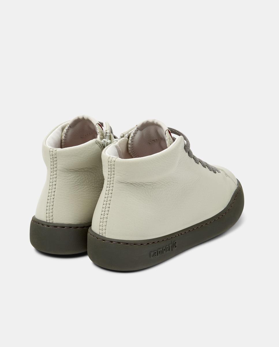 Zapatillas altas de piel de mujer peu touring - Camper - Beige Beige-2