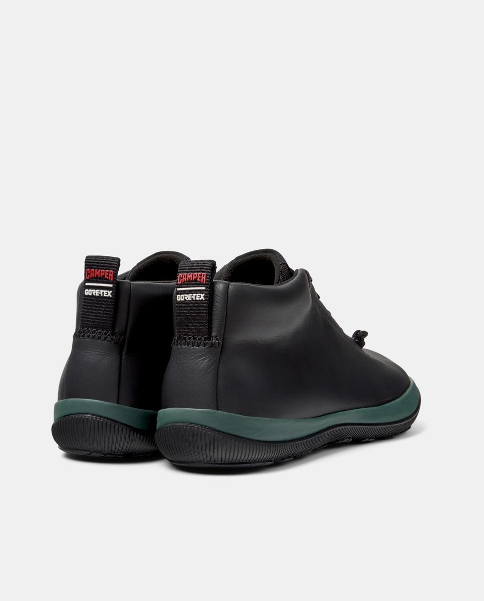 Zapatillas de piel de mujer peu pista gm con cordones - Camper - Negro Negro-2