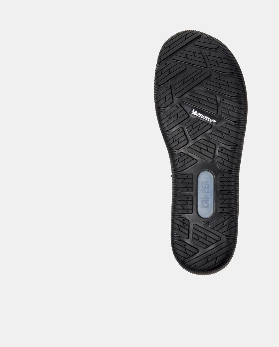 Zapatillas de piel de mujer peu pista gm con cordones - Camper - Negro Negro-3