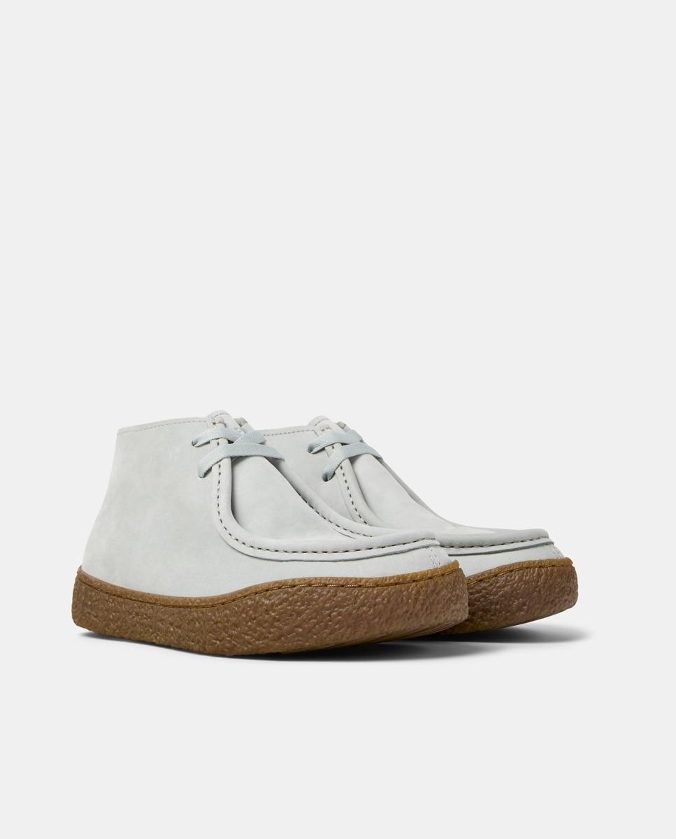 Botines de mujer de piel peu terreno - Camper - Gris Gris-4