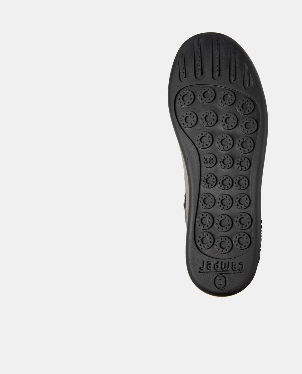 Zapatillas de piel de mujer abotinadas peu touring - Camper - Negro Negro-4
