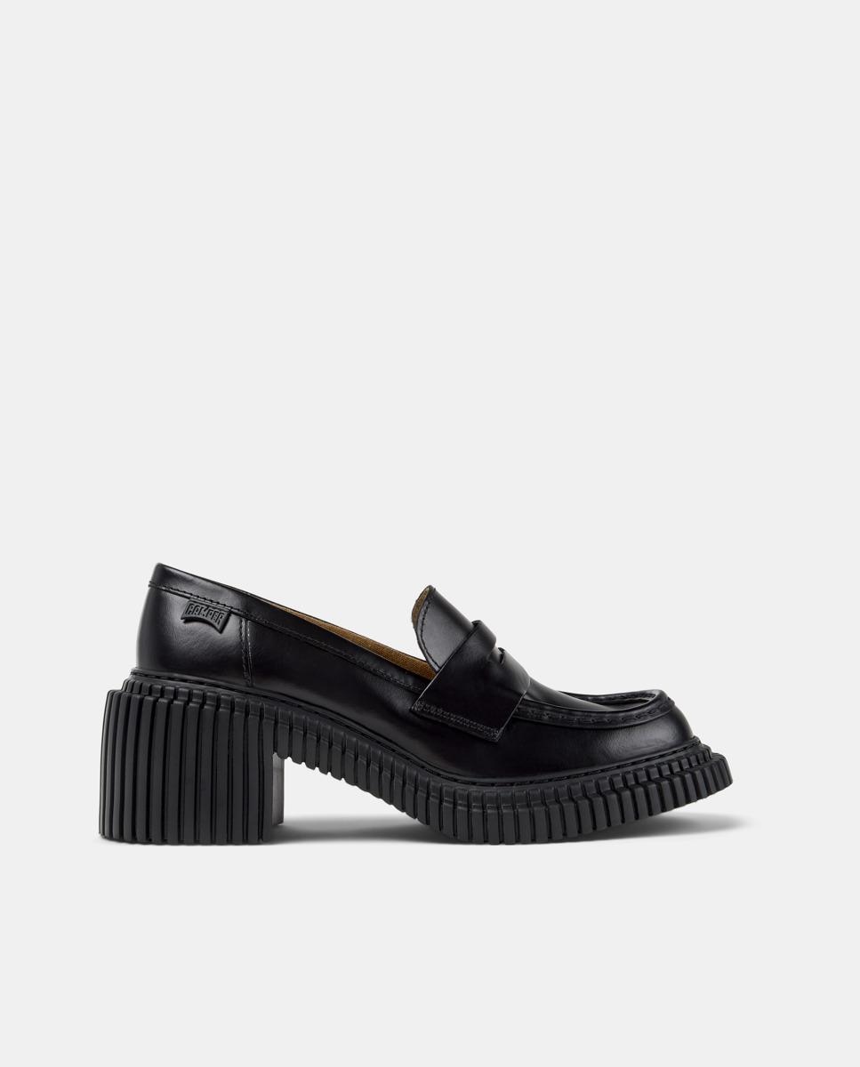 Camper - Mocasines con tacón de mujer pix london con tacón bloque.