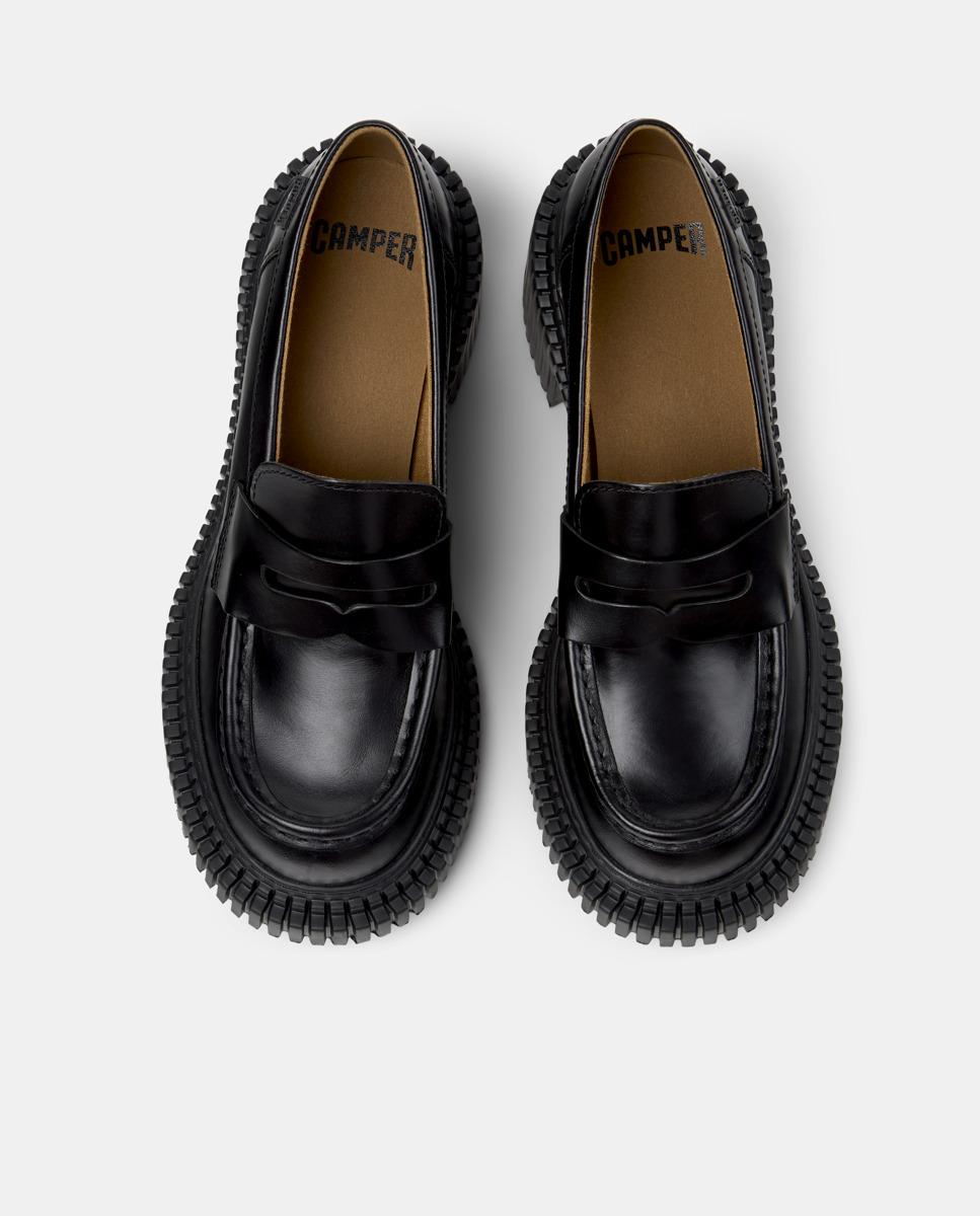 Mocasines de mujer pix london con tacón - Camper - Negro Negro-3