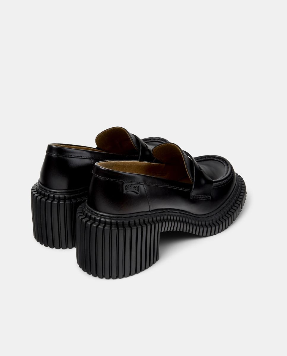 Mocasines de mujer pix london con tacón - Camper - Negro Negro-2