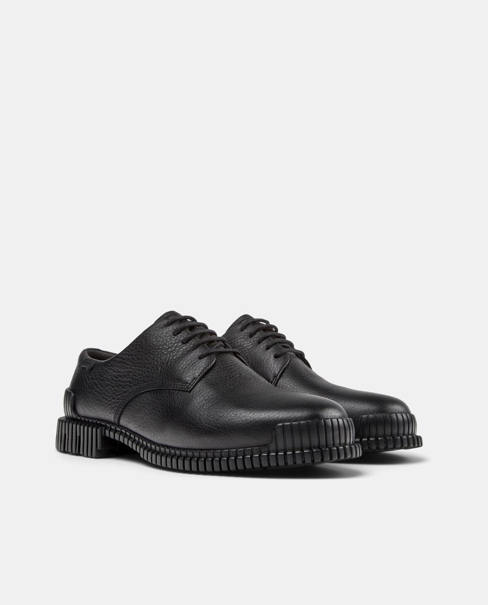 Zapatos de cordones de mujer pix de piel - Camper - Negro Negro-5
