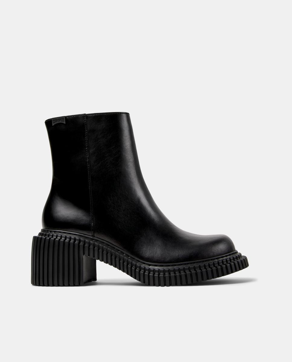 Imagen 1 de Botines de piel de mujer pix london - Camper - Negro Negro