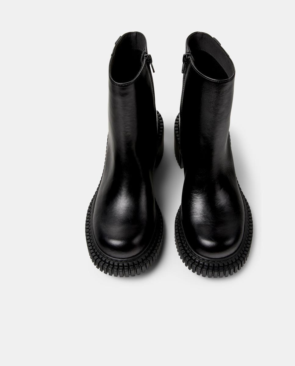 Imagen 3 de Botines de piel de mujer pix london - Camper - Negro Negro