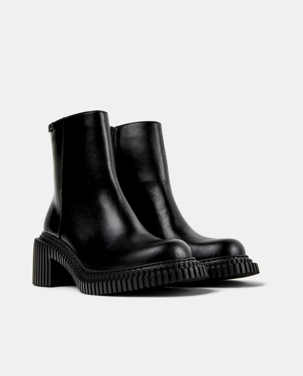 Imagen 5 de Botines de piel de mujer pix london - Camper - Negro Negro