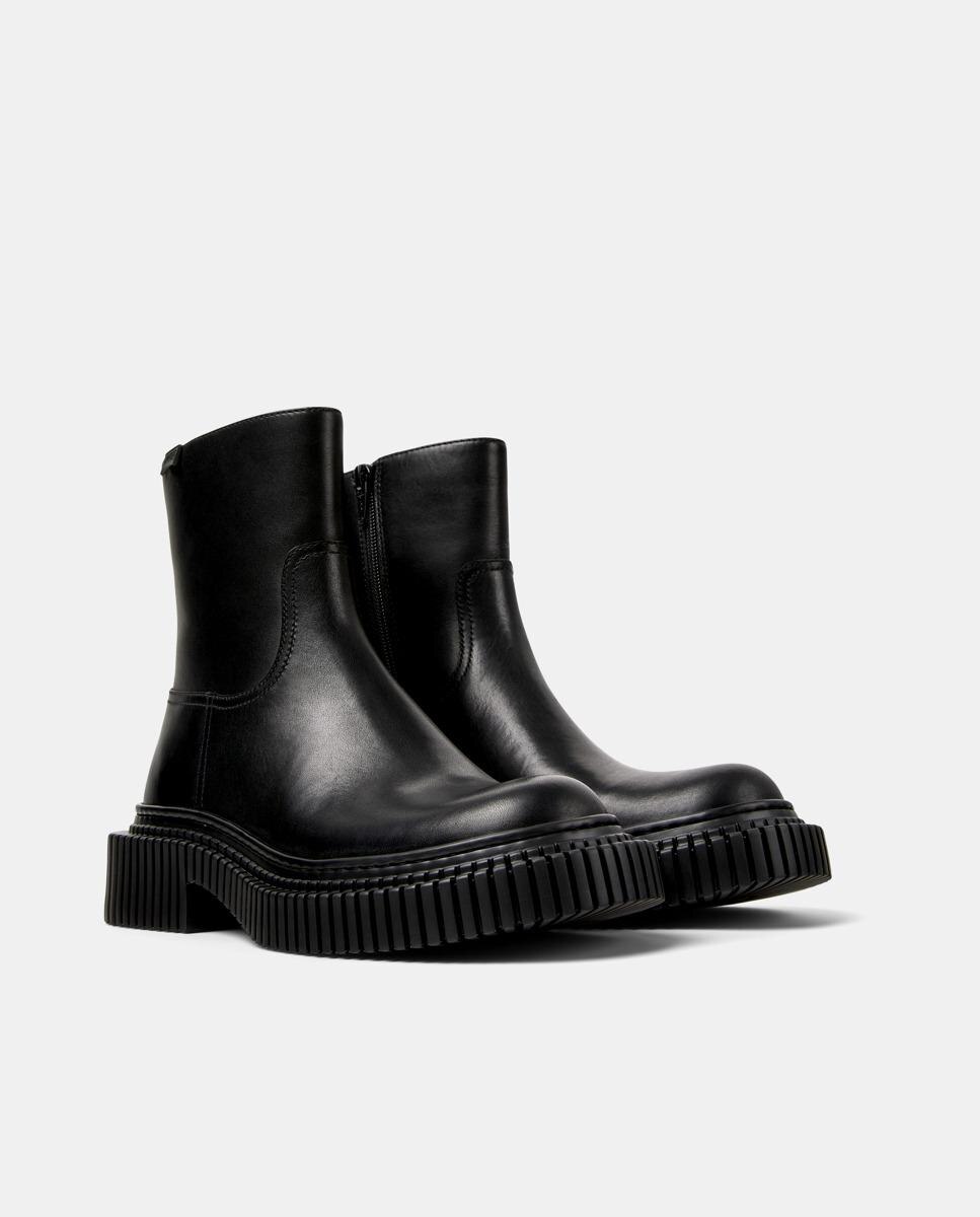 Botines de mujer de piel pix berlin - Camper - Negro Negro-5