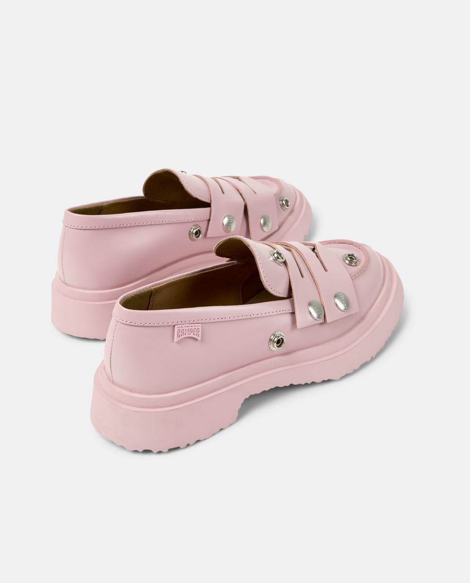 Mocasines de mujer Walden Twins de piel - Camper - Rosa claro Rosa claro-2