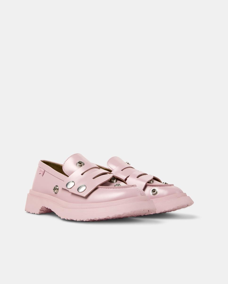 Mocasines de mujer Walden Twins de piel - Camper - Rosa claro Rosa claro-5