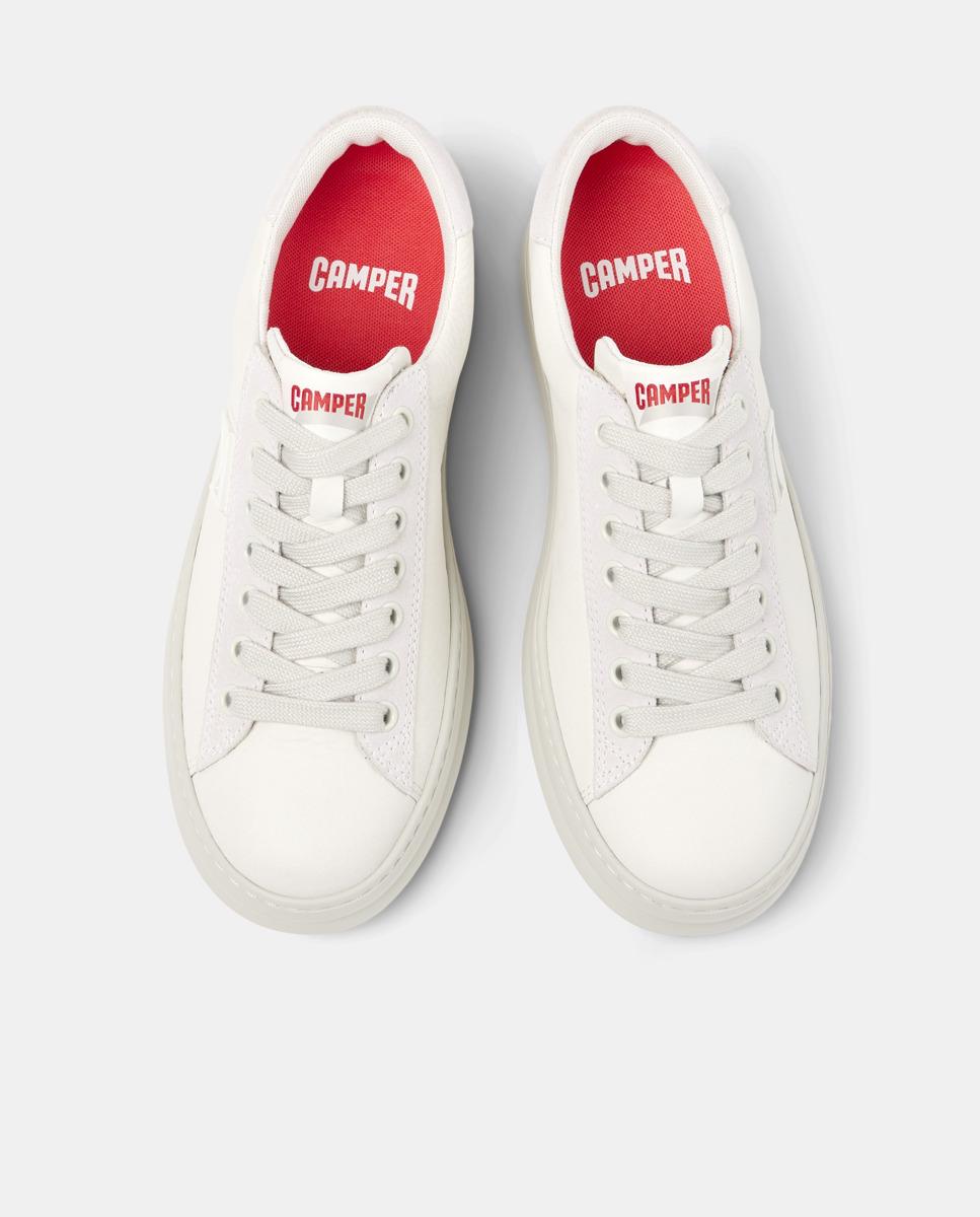 Zapatillas de mujer Runner Four de piel - Camper - Blanco Blanco-3