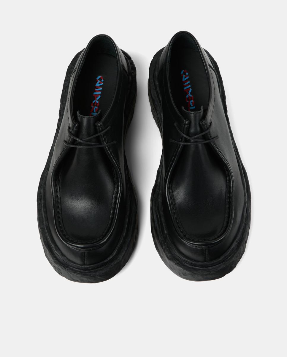 Zapatos de cordones unisex vamonos de piel - camperlab - Negro Negro-3