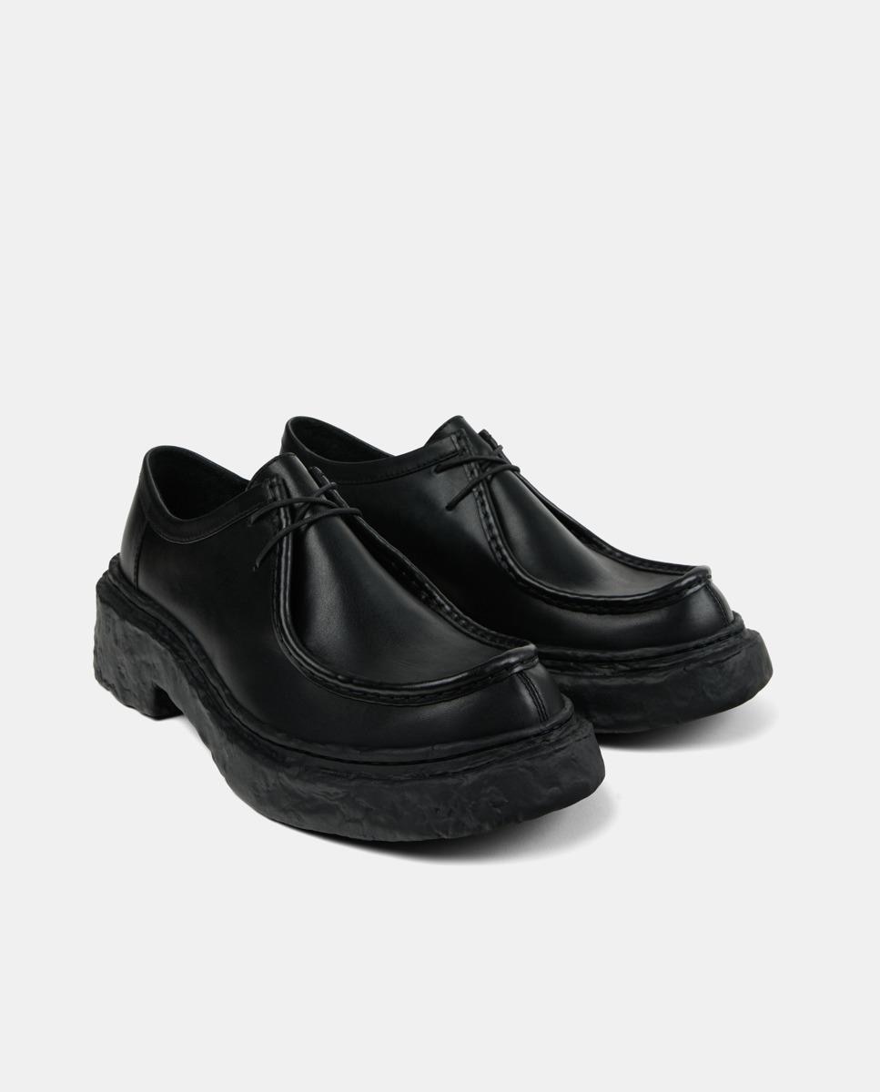Zapatos de cordones unisex vamonos de piel - camperlab - Negro Negro-4