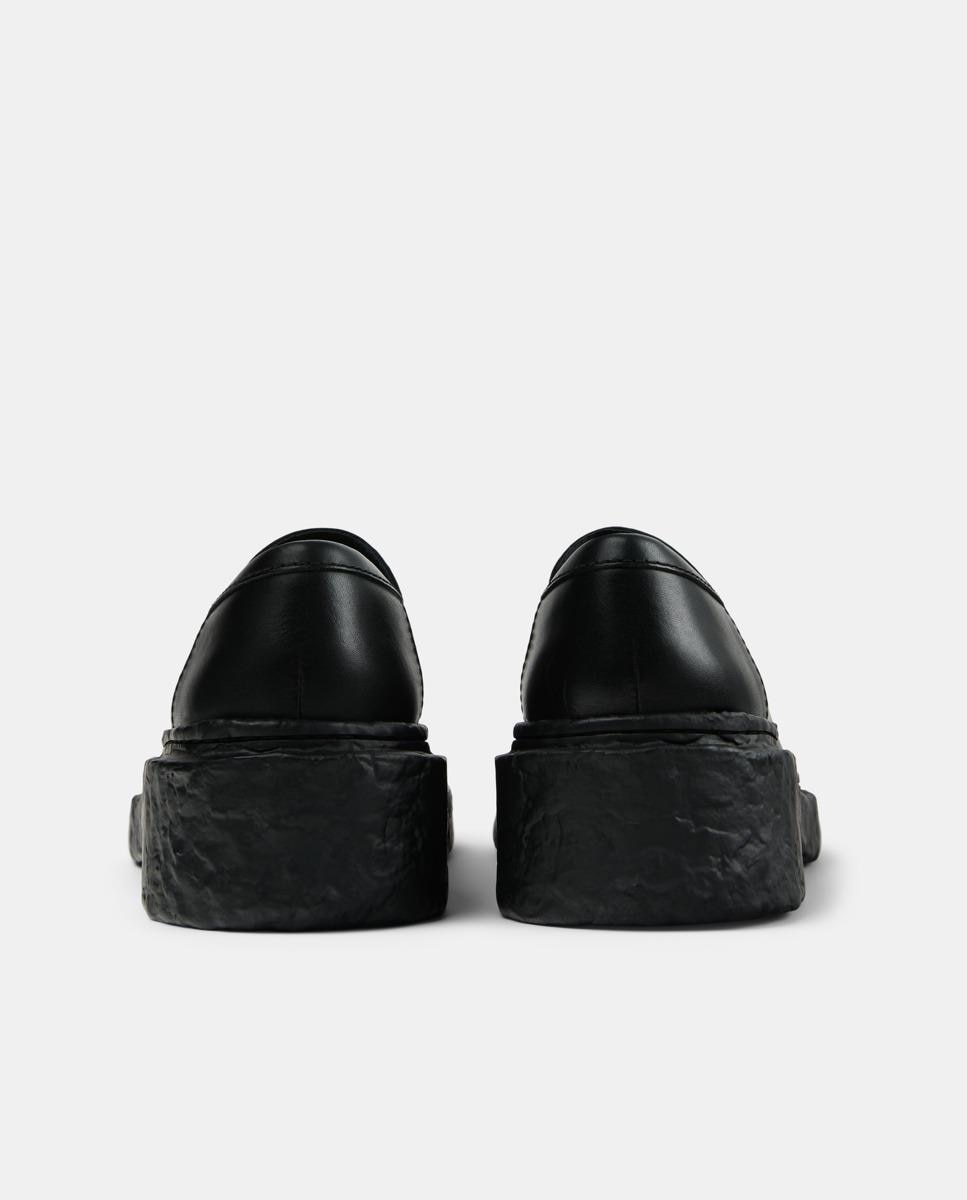 Mocasines con tacón unisex de piel vamonos - camperlab - Negro Negro-2