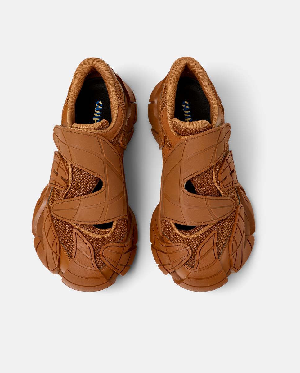 Zapatillas deportivas unisex cierre adherente tormenta - camperlab - Marrón Marrón-3