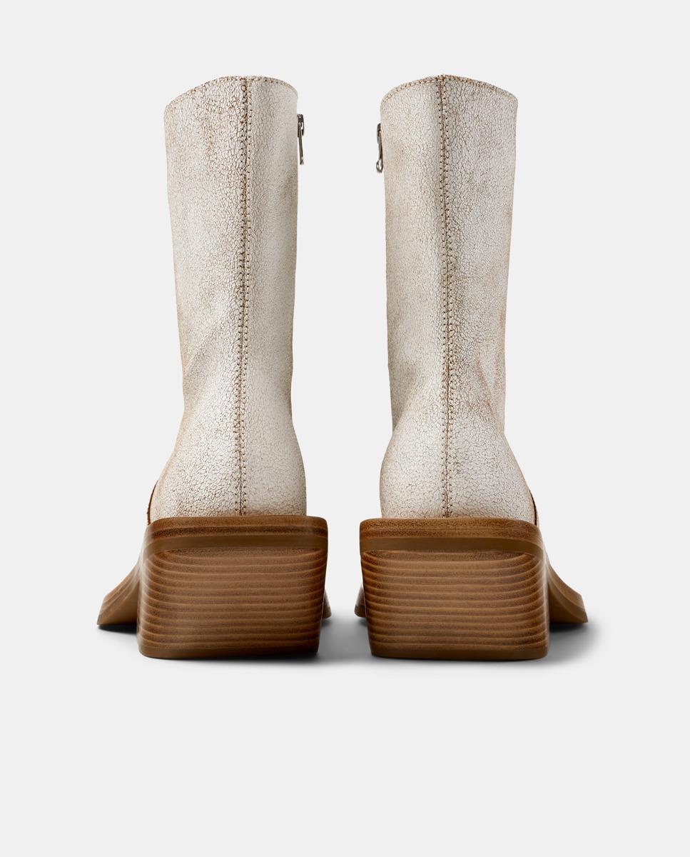 Botas unisex quetal de piel - camperlab - Blanco Blanco-2