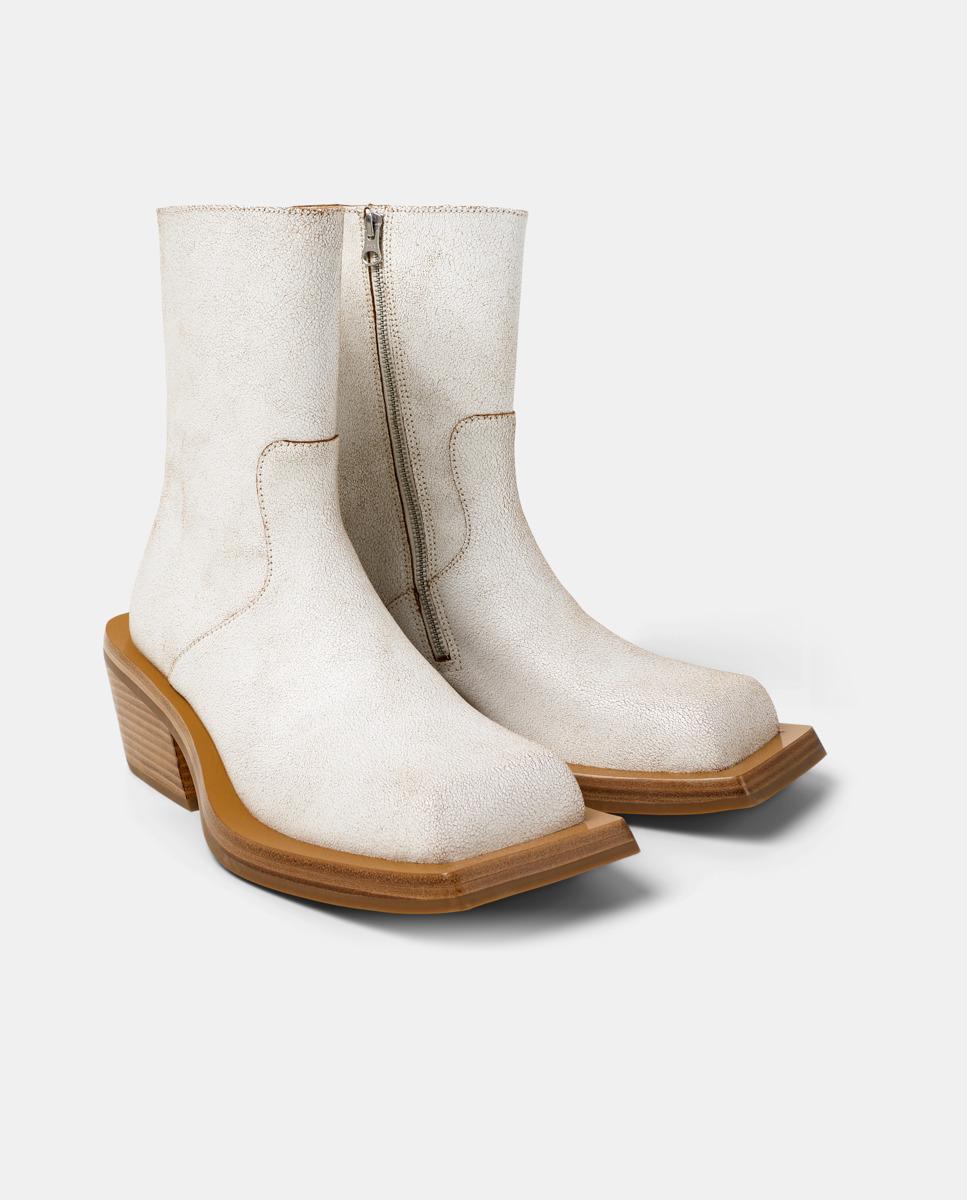 Botas unisex quetal de piel - camperlab - Blanco Blanco-5
