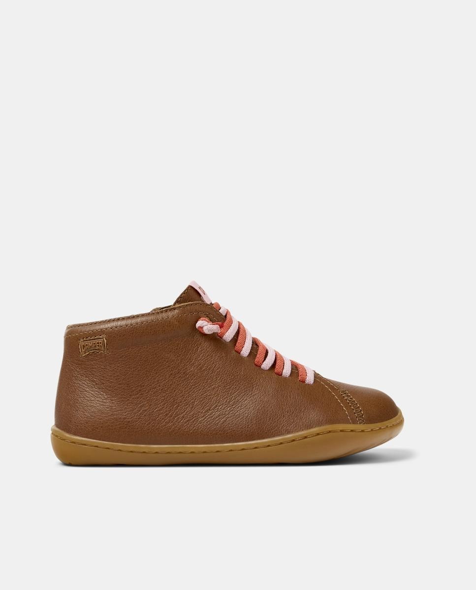 Zapatillas de piel de niño peu cami - Camper - Marrón Marrón-1