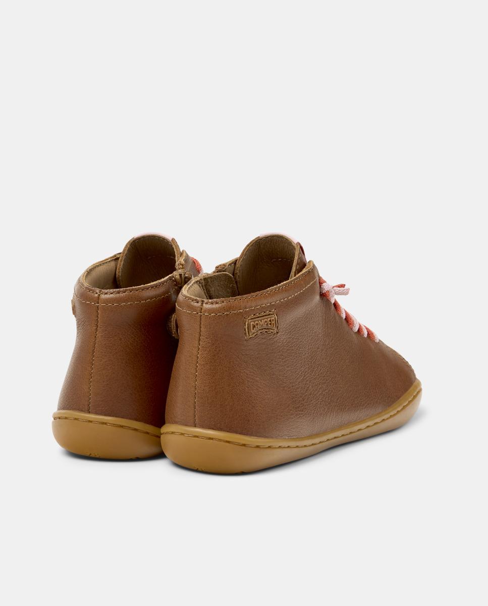 Zapatillas de piel de niño peu cami - Camper - Marrón Marrón-3