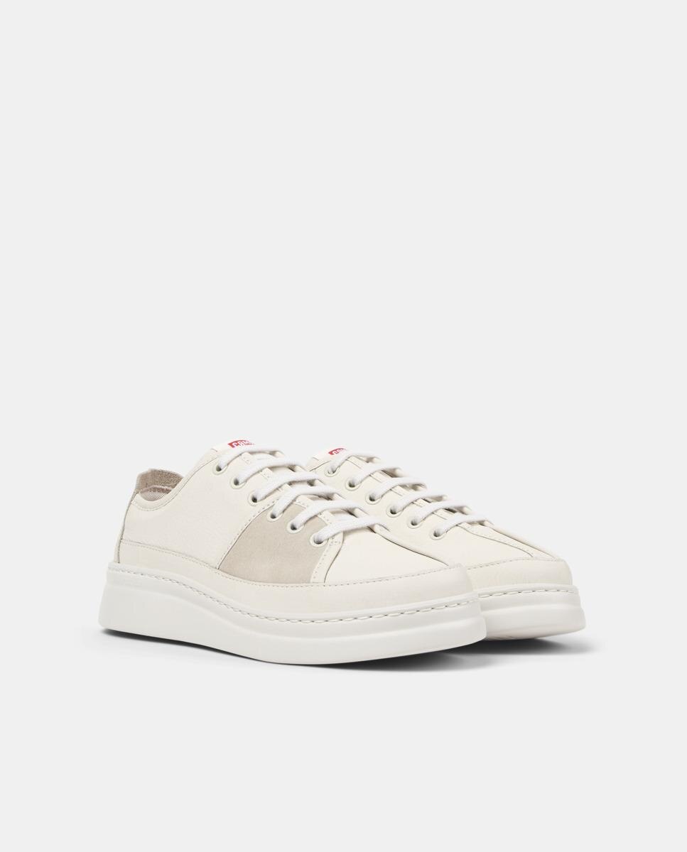 Zapatillas deportivas de mujer g3d runner up twins con cordones y puntera redonda - Camper - Blanco Blanco-5