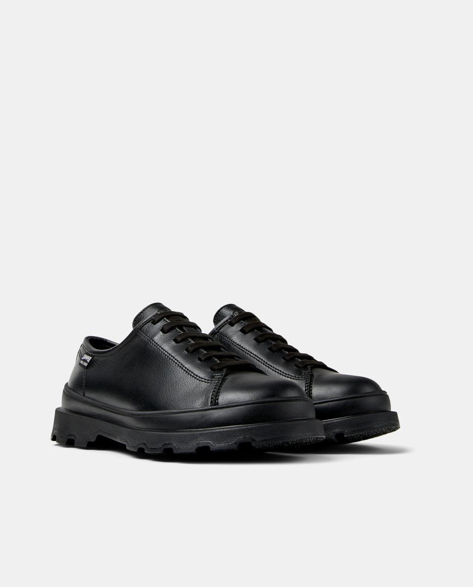 Zapatos de cordones de mujer de piel brutus+ - Camper - Negro Negro-5