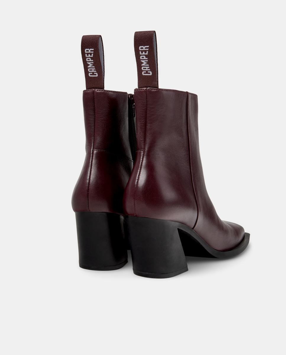 Botines de mujer de piel Karole - Camper - Burdeos Burdeos-2