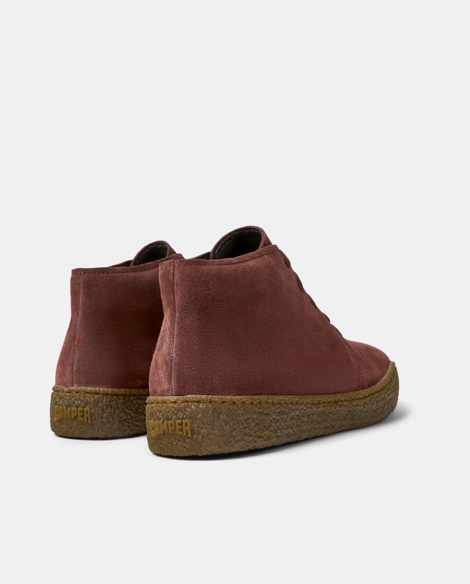 Botines de hombre de piel Peu Terreno con cordones - Camper - Granate Granate-2