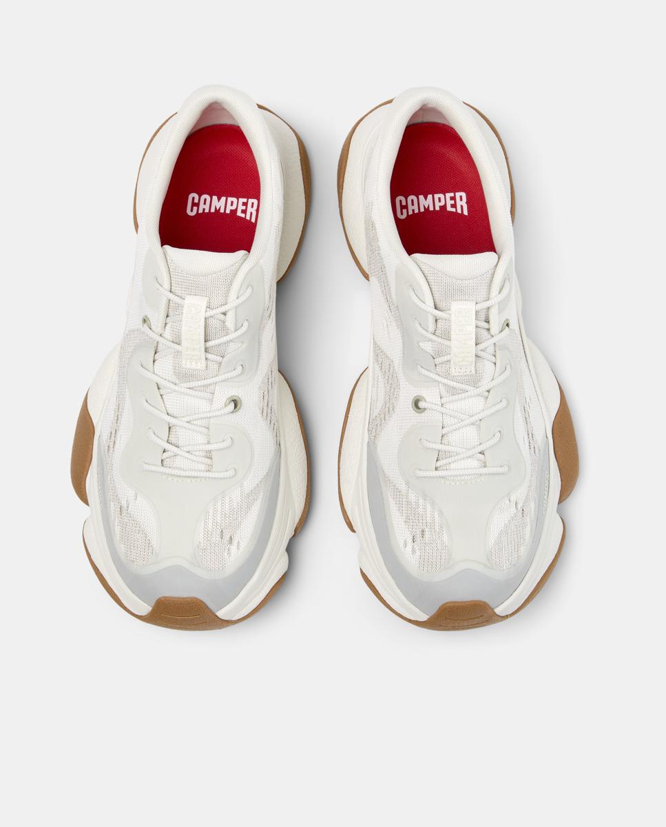 Zapatillas de hombre karst 2 con cordones - Camper - Blanco Blanco-3