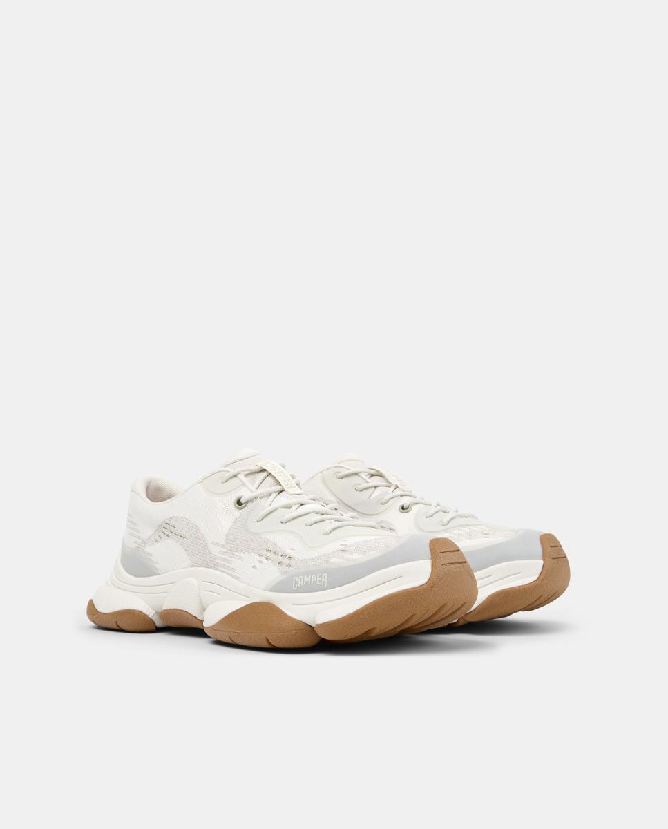 Zapatillas de hombre karst 2 con cordones - Camper - Blanco Blanco-5