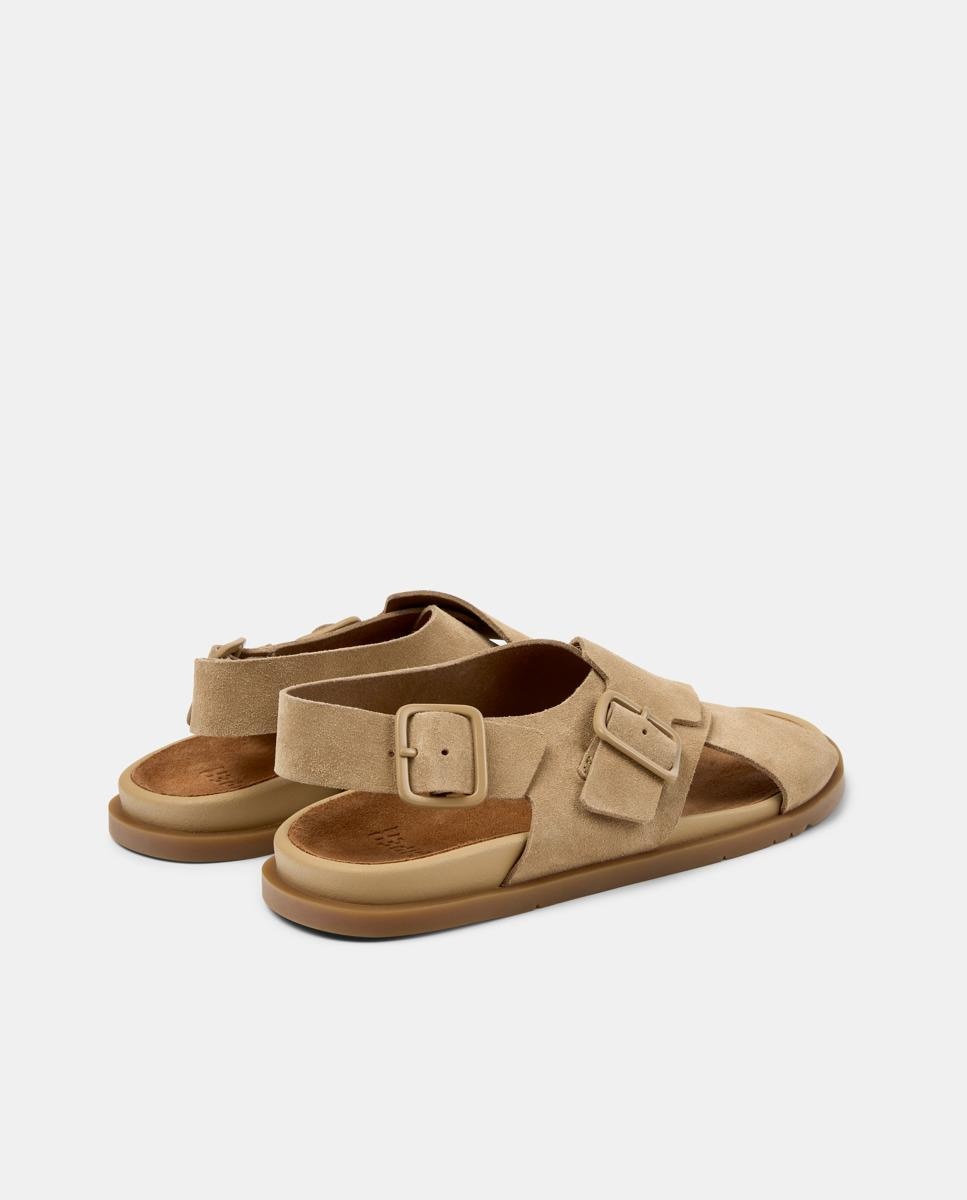 Sandalias de hombre de piel Lluc Sandal - Camper - Beige Beige-3