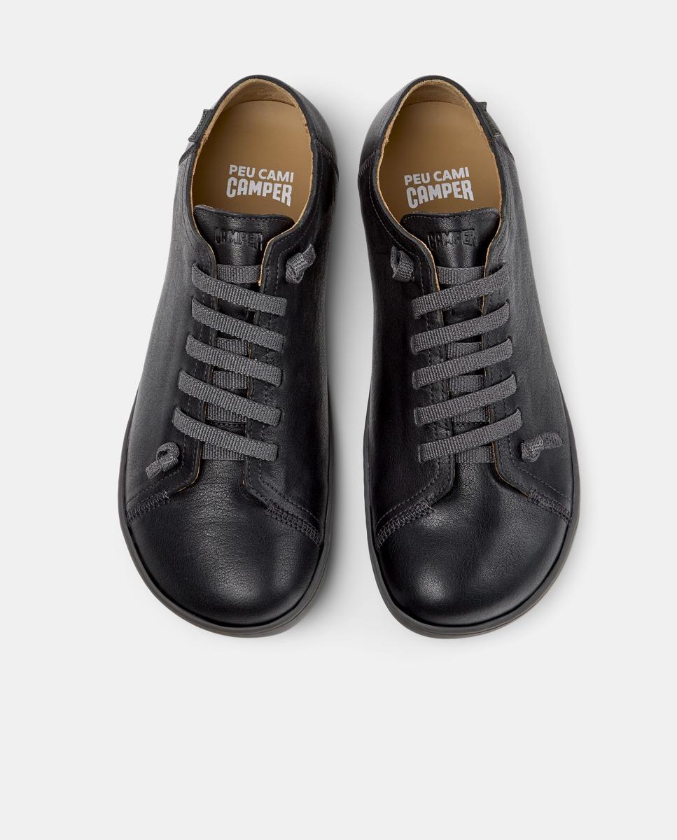 Zapatillas de piel de hombre peu cami - Camper - Negro Negro-3