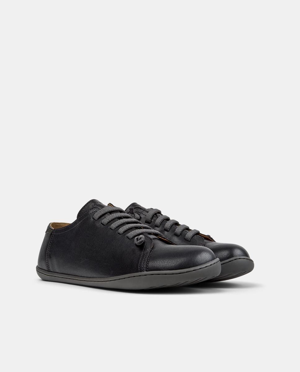Zapatillas de piel de hombre peu cami - Camper - Negro Negro-5