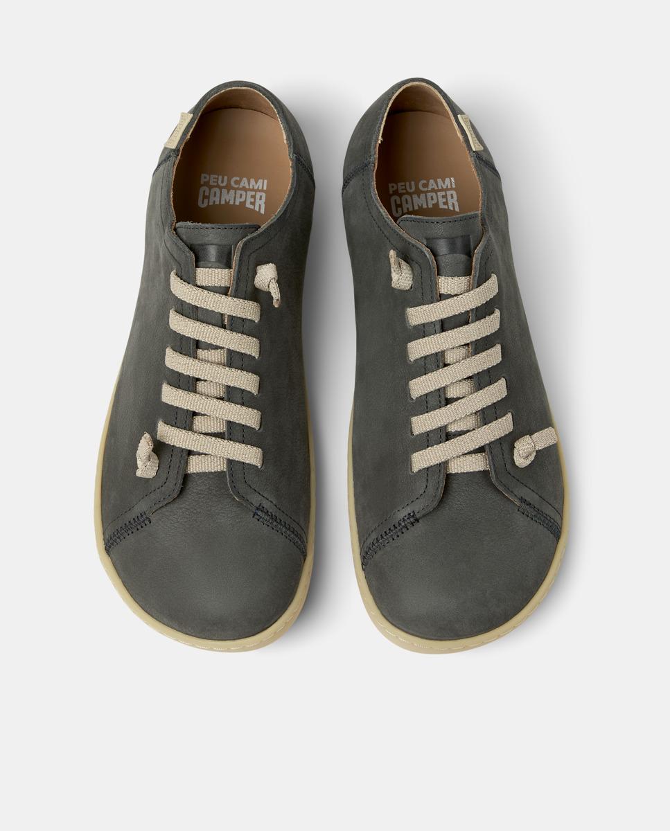Zapatillas de piel de hombre peu cami - Camper - Gris Gris-3