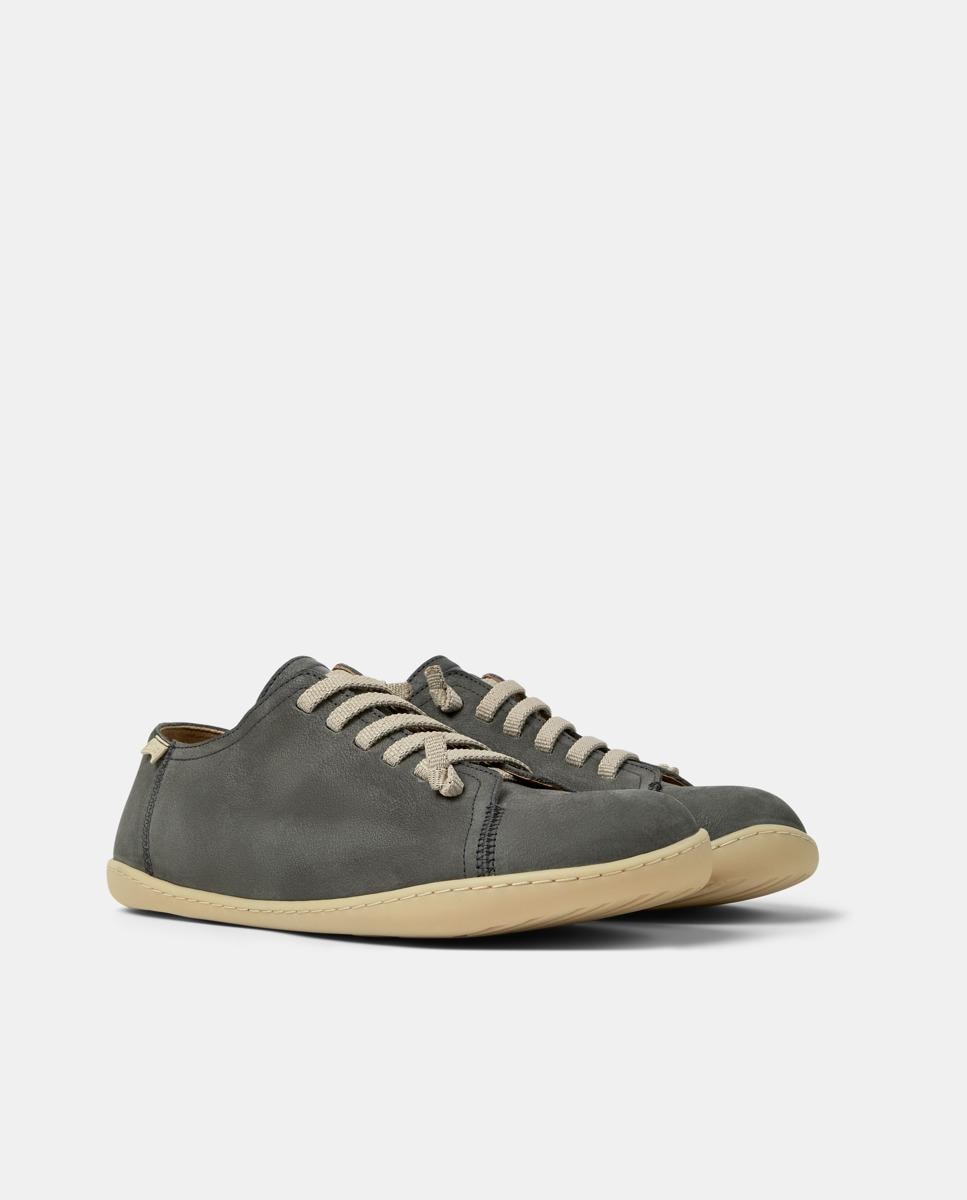 Zapatillas de piel de hombre peu cami - Camper - Gris Gris-5