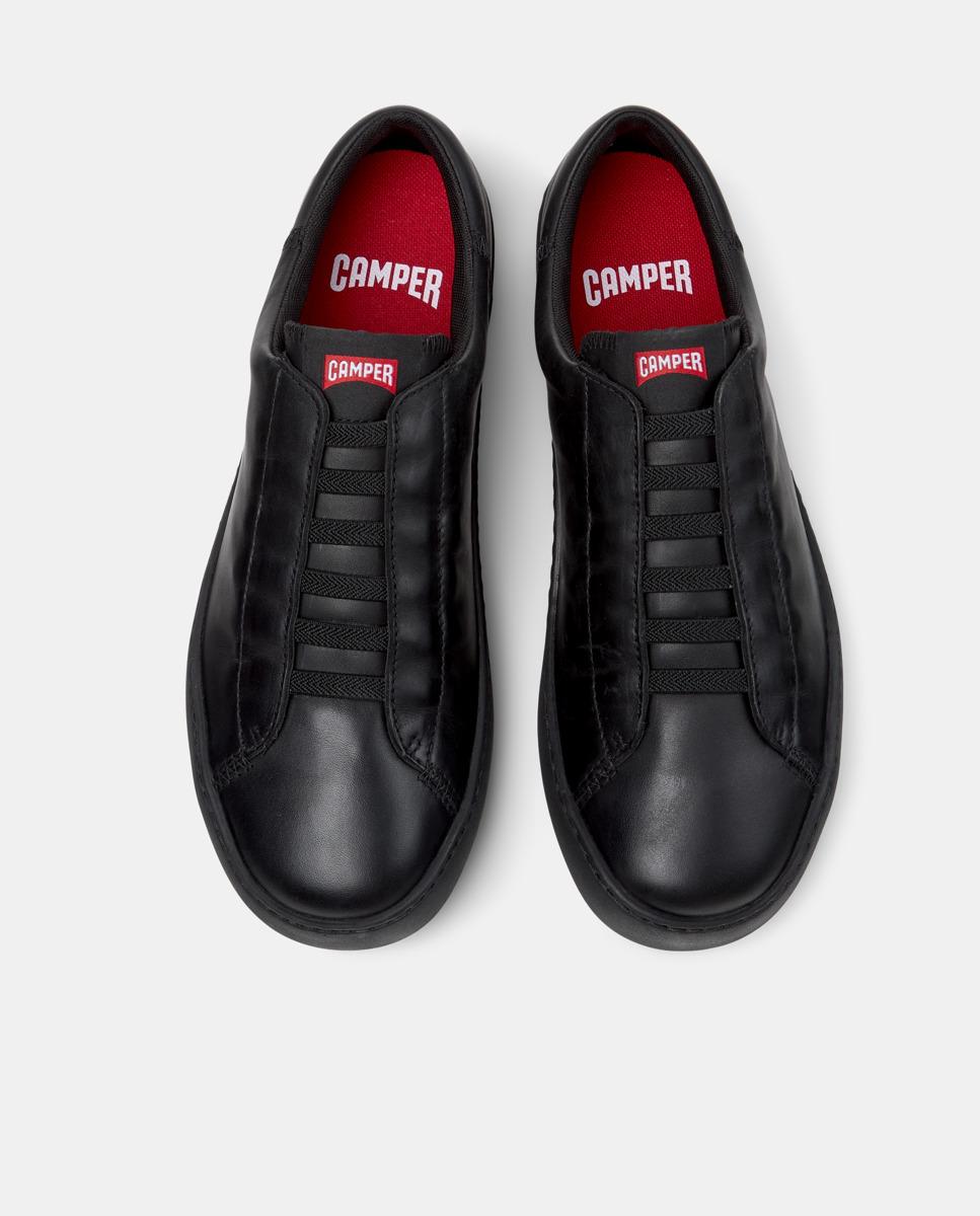 Zapatillas de vestir de hombre de piel peu touring - Camper - Negro Negro-3