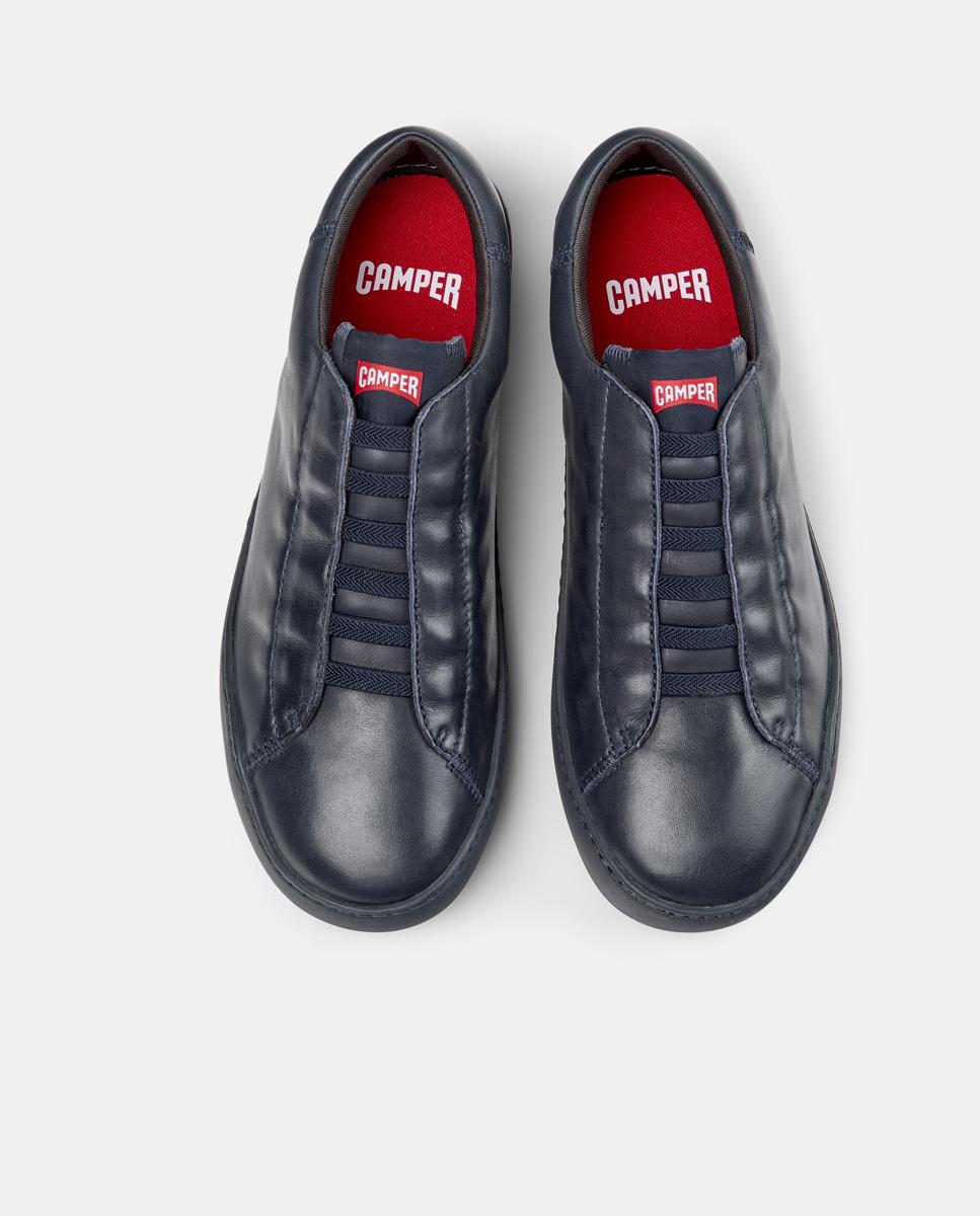 Zapatillas de vestir de hombre de piel peu touring - Camper - Azul marino Azul marino-3
