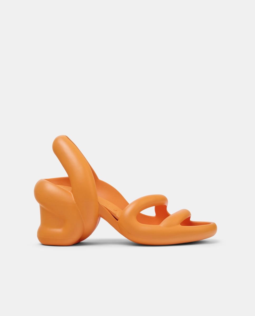Sandalias de tacón de mujer kobarah abiertas - Camper - Naranja Naranja-1