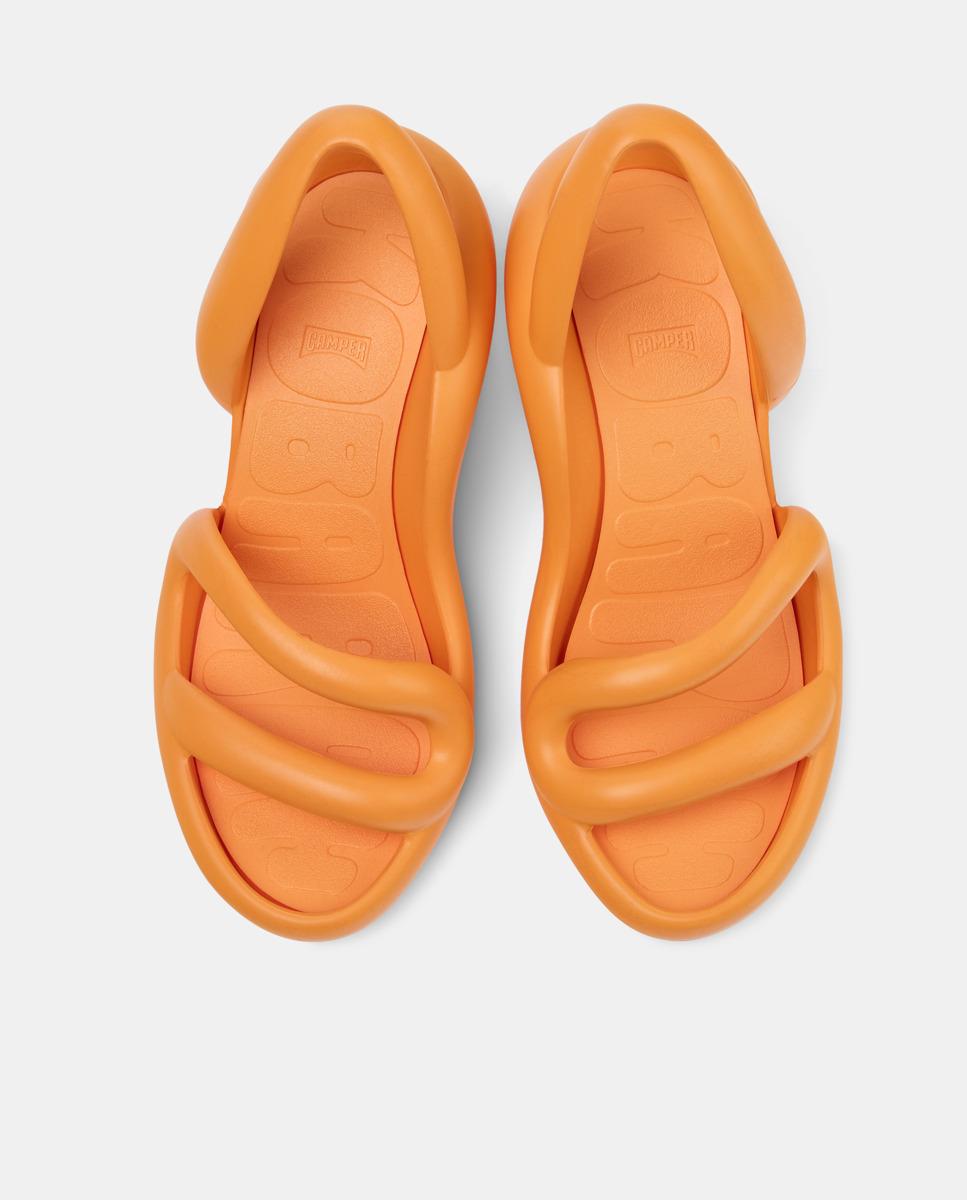 Sandalias de tacón de mujer kobarah abiertas - Camper - Naranja Naranja-3