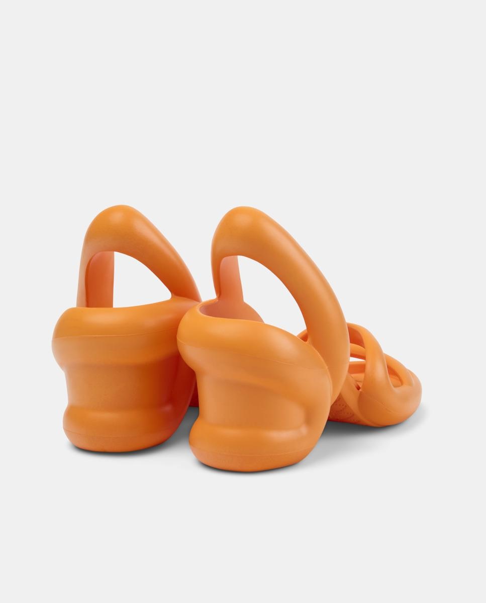 Sandalias de tacón de mujer kobarah abiertas - Camper - Naranja Naranja-2