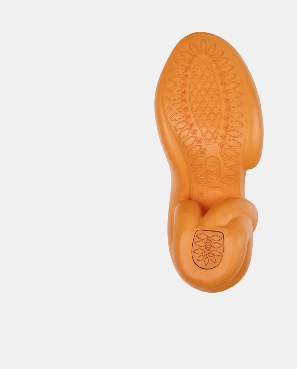 Sandalias de tacón de mujer kobarah abiertas - Camper - Naranja Naranja-4