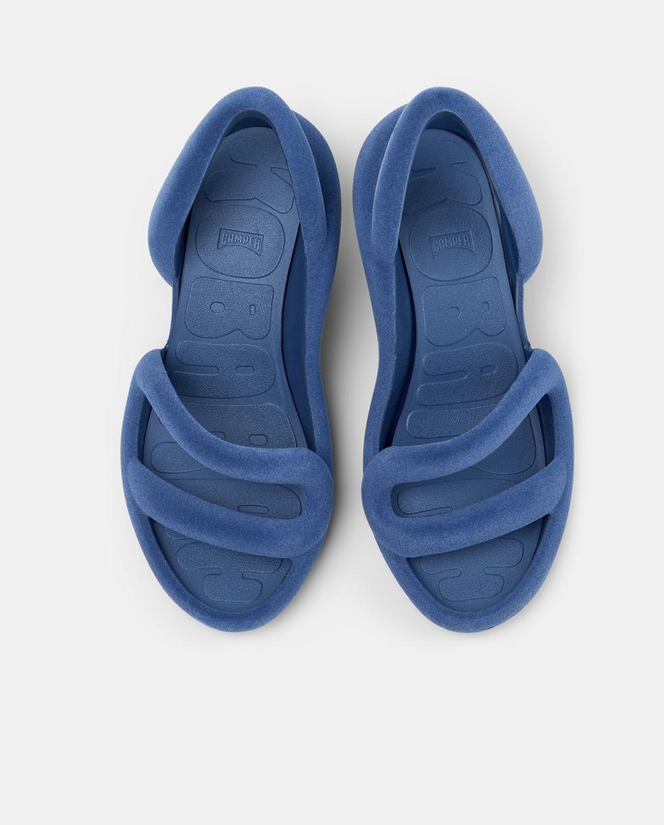 Sandalias de tacón de mujer kobarah abiertas - Camper - Azul Azul-3