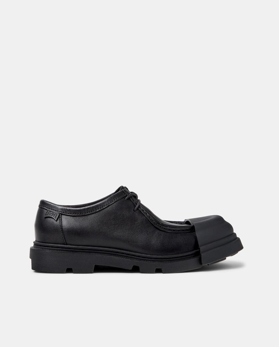 Mocasines planos de mujer junction en piel - Camper - Negro Negro-1