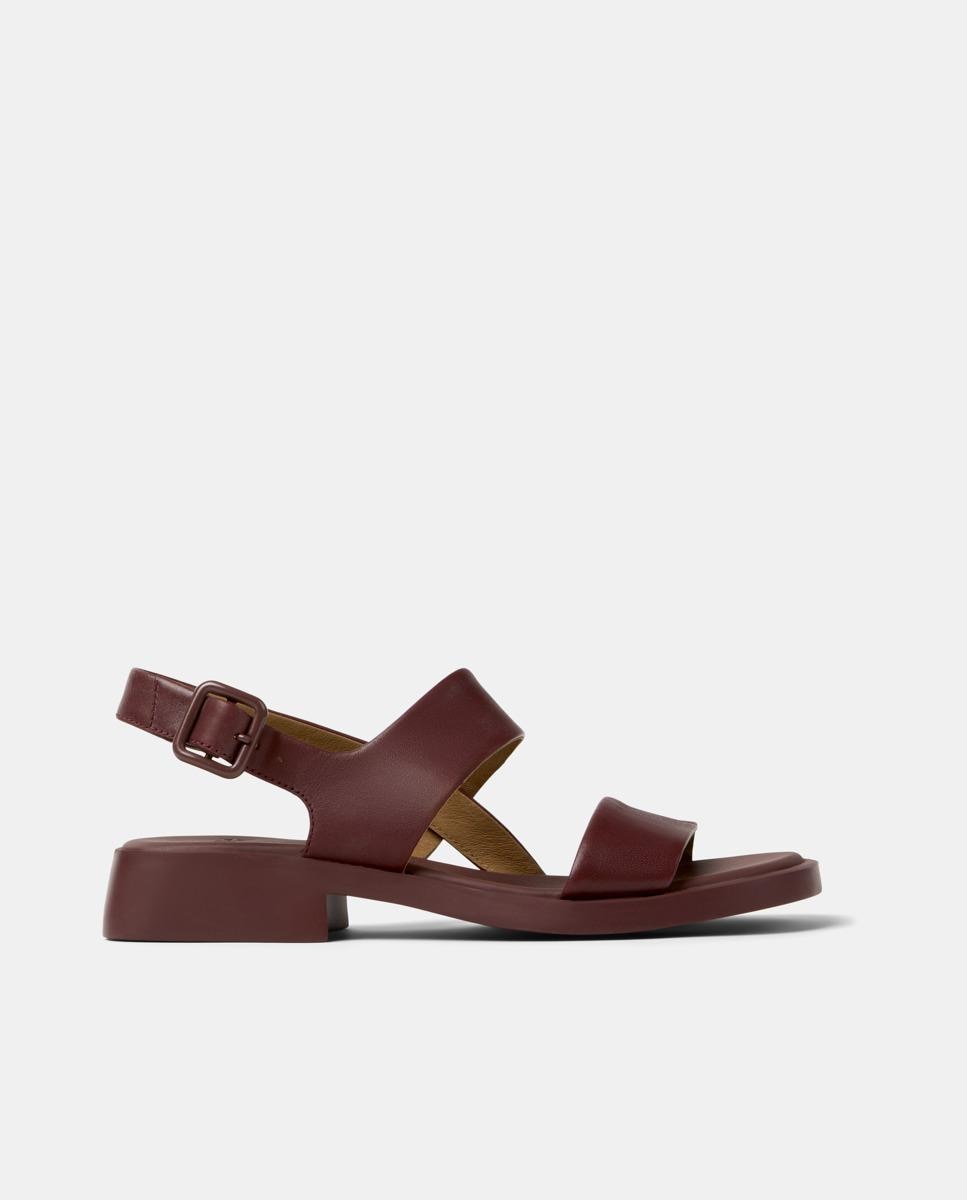 Sandalias de mujer Dana de piel - Camper - Burdeos Burdeos-1