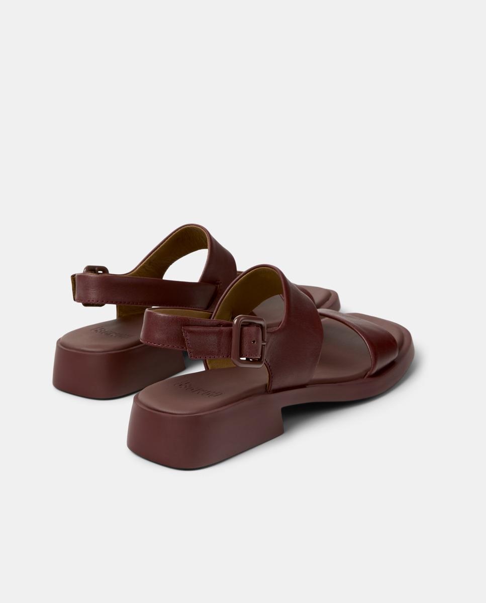 Sandalias de mujer Dana de piel - Camper - Burdeos Burdeos-2