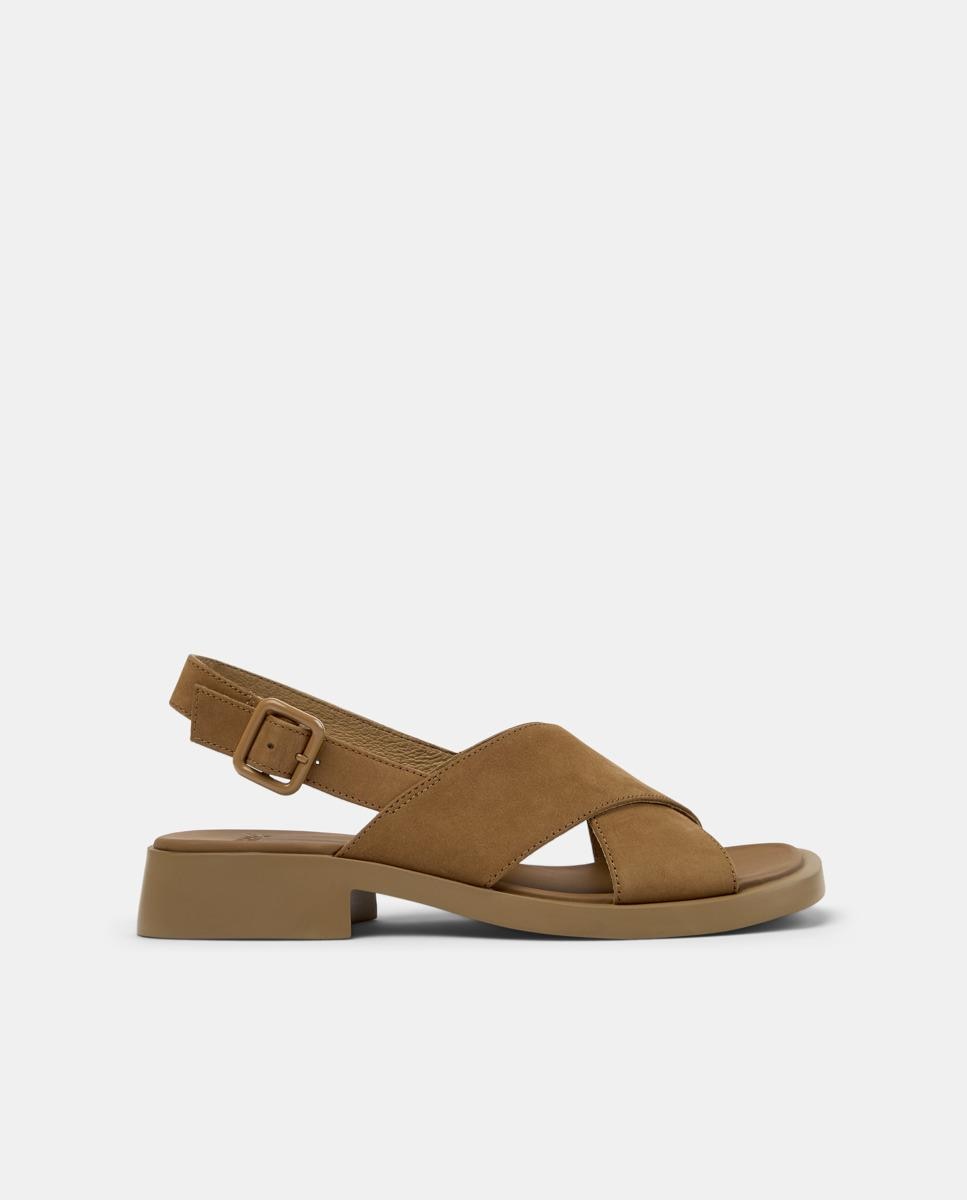 Sandalias de mujer Dana de piel - Camper - Camel Camel-1