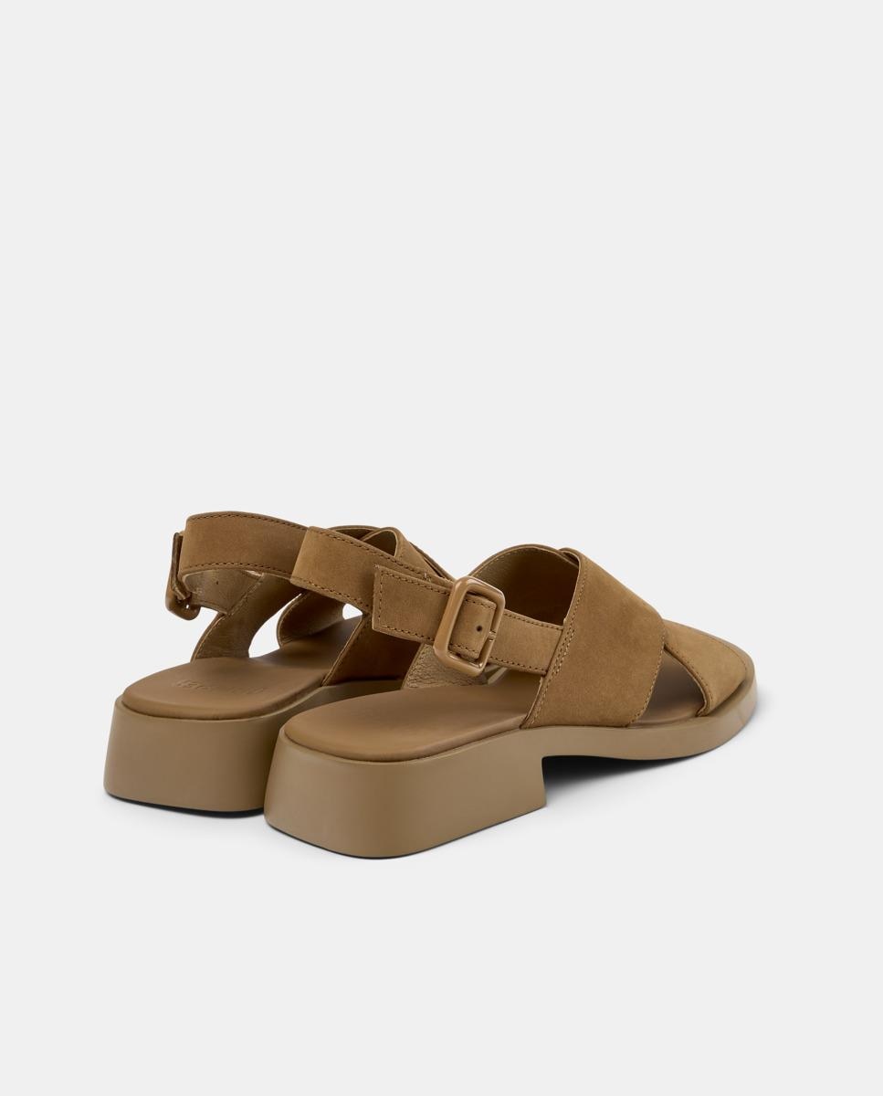 Sandalias de mujer Dana de piel - Camper - Camel Camel-2