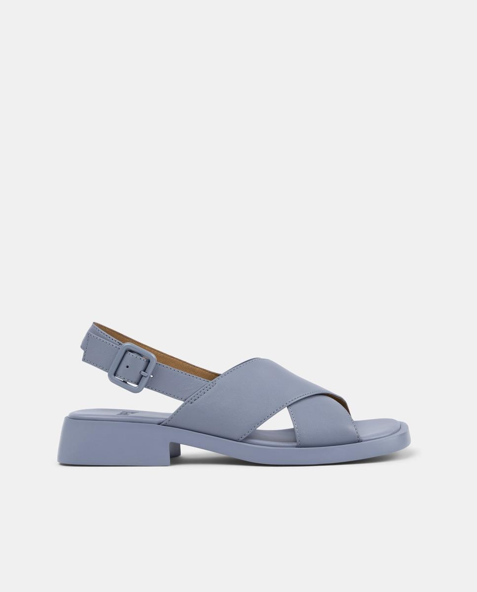 Sandalias de mujer Dana de piel - Camper - Azul claro Azul claro-1