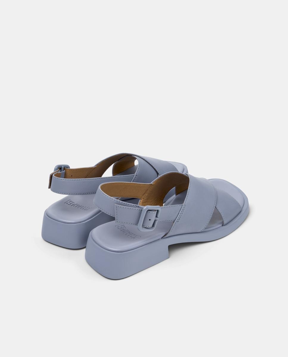 Sandalias de mujer Dana de piel - Camper - Azul claro Azul claro-2